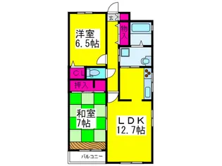 グランバリエ【2階】の間取り