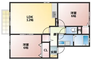 カーサ・ブランカ【2階】の間取り