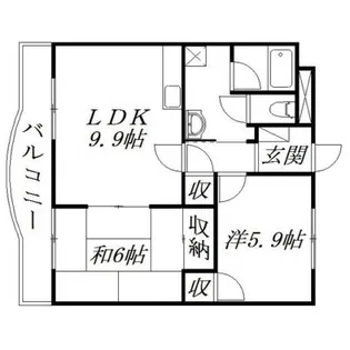 パティオ【3階】の間取り