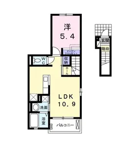 グランパール不動ヶ岡II【2階】の間取り