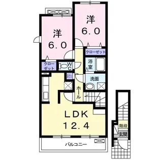 カーサ ヴェルデ【2階】の間取り