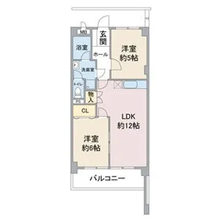 グリーンシティ瑞穂【1階】の間取り