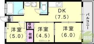 メゾン東加古川【2階】の間取り