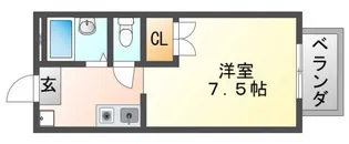 フローラハイツ【2階】の間取り