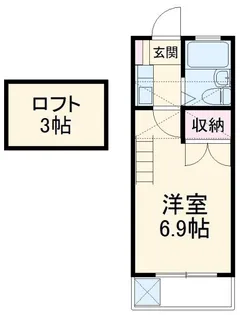 コスモ21有楽【2階】の間取り