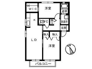 シャーメゾン ボンコリーヌ【1階】の間取り