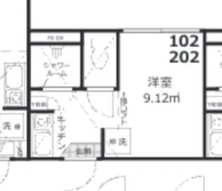 Fitz Roy千住 102【1階】の間取り