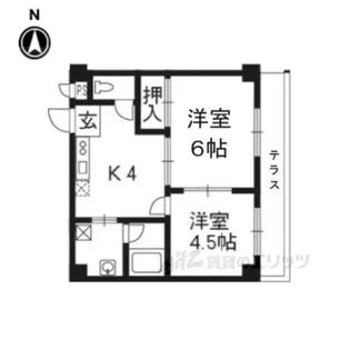 サンサーラ春嶺【1階】の間取り