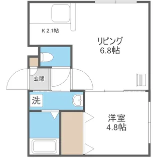 フェリーチェ北30条【1階】の間取り