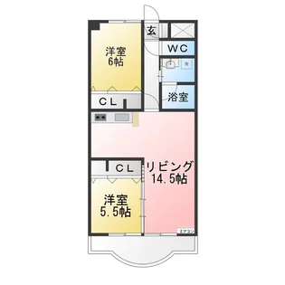 サヌール【2階】の間取り