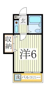 ホワイトパレス新柏【1階】の間取り