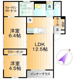ペルバスト【1階】の間取り