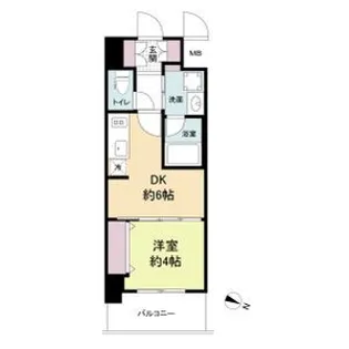 Metrosa京町堀【7階】の間取り