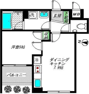 レクシオシティ新高円寺【1階】の間取り