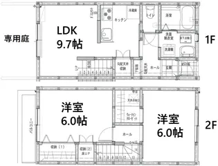 シルクフォレスト【1階】の間取り