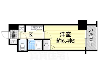 エステムコート梅田・天神橋リバーフロント【2階】の間取り