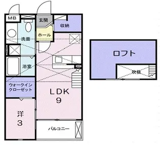 レジィデンス たなべK【2階】の間取り