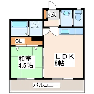 ライズ八王寺【3階】の間取り