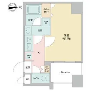 APEX名古屋栄Premier Life【7階】の間取り