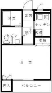 マンションアップル【1階】の間取り