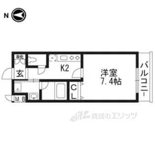ベラジオ京都壬生WESTGATE【5階】の間取り