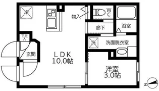 中野エイベストハイム【4階】の間取り