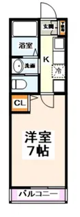 ブランドール武蔵野【1階】の間取り