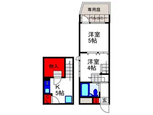 サンパレス21豊中【1階】の間取り