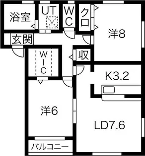 花巻ステーションアベニューE棟【1階】の間取り