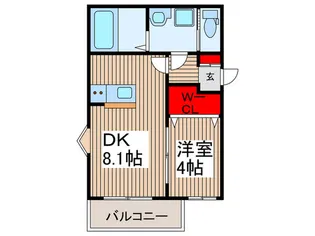 エクセレンテ秋津【2階】の間取り