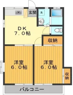 コーポサトウ【2階】の間取り