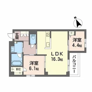 Casa Regio【2階】の間取り