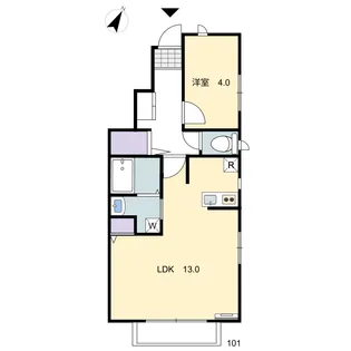 サン・メゾン【1階】の間取り