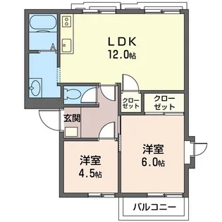 ヴィラ・東石川【1階】の間取り