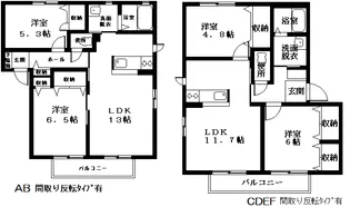 シャーメゾンD・T・M C【1階】の間取り