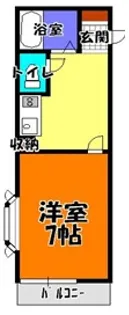 ドルフィン上並榎5【1階】の間取り