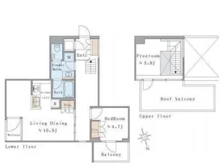 Brillia ist 西麻布霞町【3階】の間取り