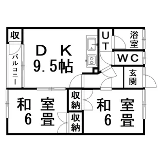 まりもハイツ【2階】の間取り