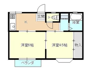 コーポ幸【2階】の間取り