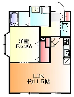 モンレーブ森野【1階】の間取り