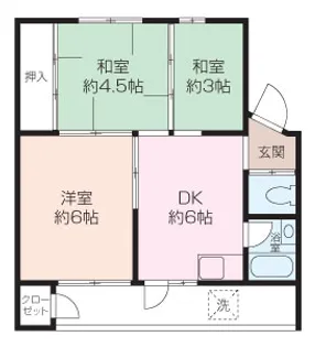 2Kの間取り画像