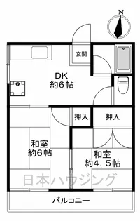 ビレッジ小野【2階】の間取り