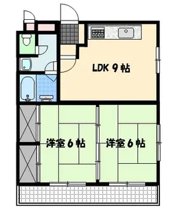 キャスティール五島町【4階】の間取り