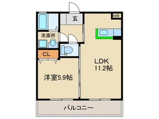 シャーメゾン今川【3階】の間取り