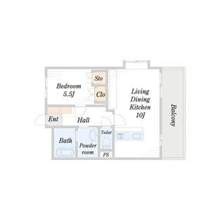 M・ポラール【1階】の間取り