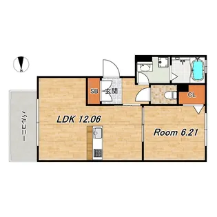 カーサヨシ【3階】の間取り