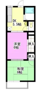 タウンハイツ【2階】の間取り