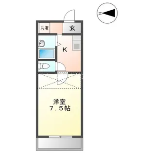 ラ・フォーレ泉【3階】の間取り