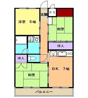 エクセル橋本【3階】の間取り