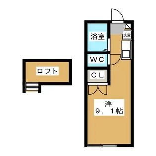 クレール【1階】の間取り